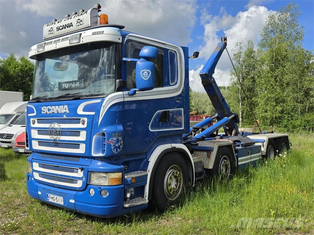 Scania R420 8X4, Meiller RK 20.70 Koukkuauto Camiones elevadores de gancho