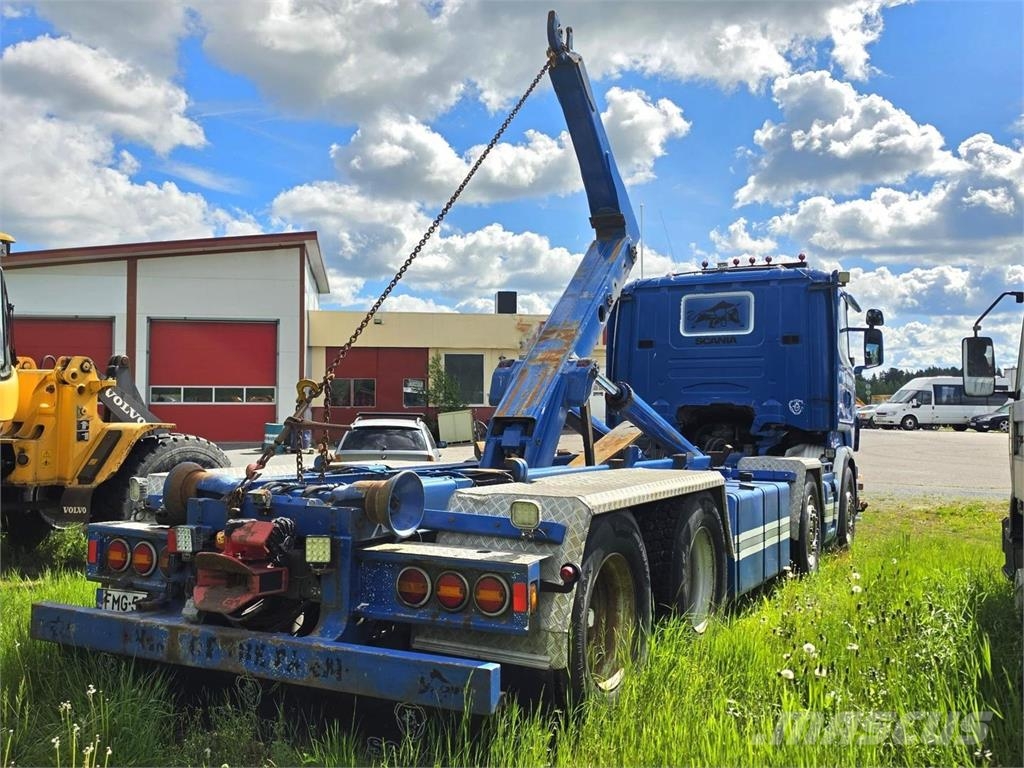 Scania R420 8X4, Meiller RK 20.70 Koukkuauto Camiones elevadores de gancho