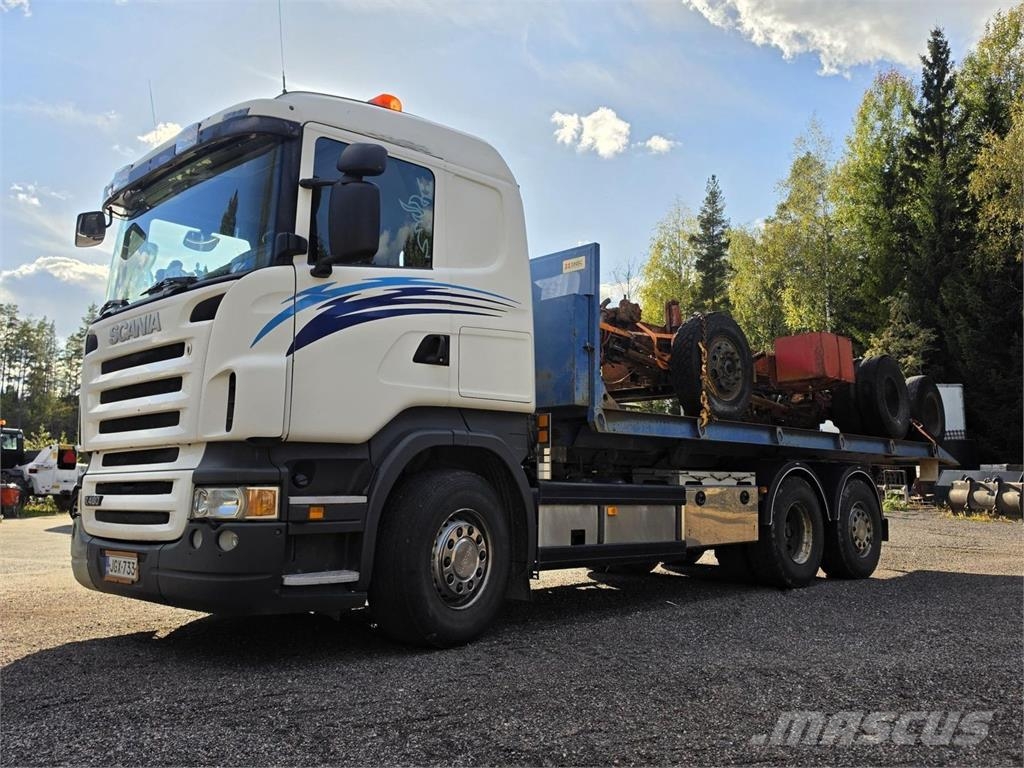 Scania R480 6X2 Vaijerivaihtolava-auto Vrachtwagen met containersysteem
