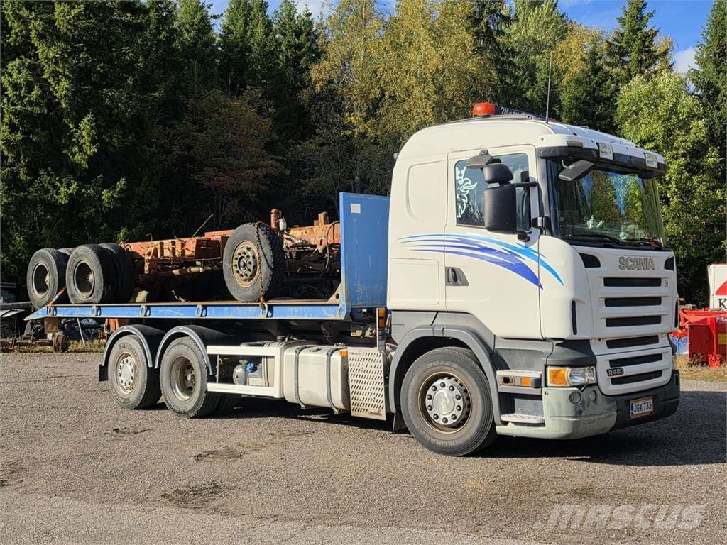 Scania R480 6X2 Vaijerivaihtolava-auto Vrachtwagen met containersysteem