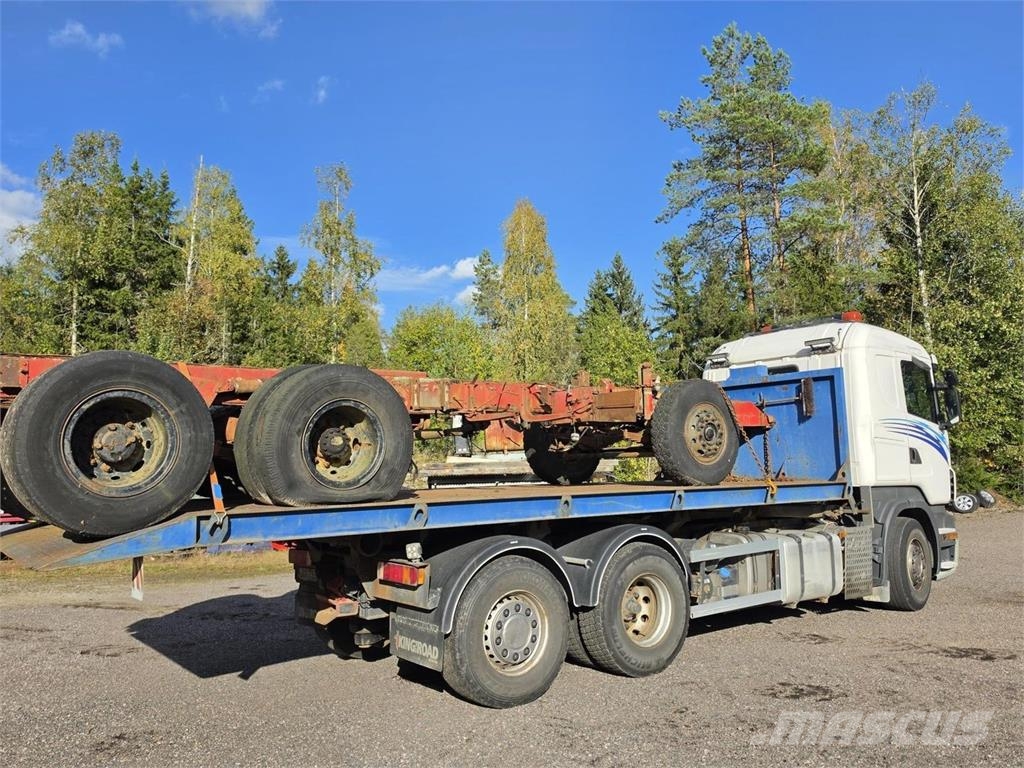 Scania R480 6X2 Vaijerivaihtolava-auto Vrachtwagen met containersysteem
