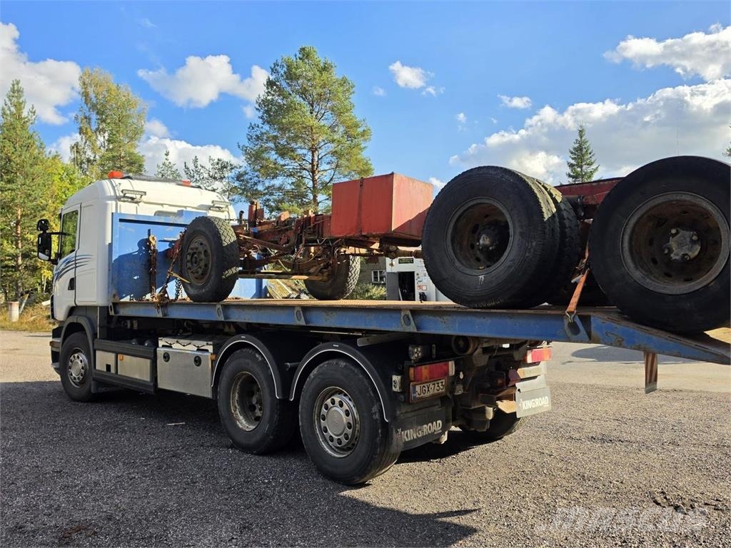 Scania R480 6X2 Vaijerivaihtolava-auto Vrachtwagen met containersysteem