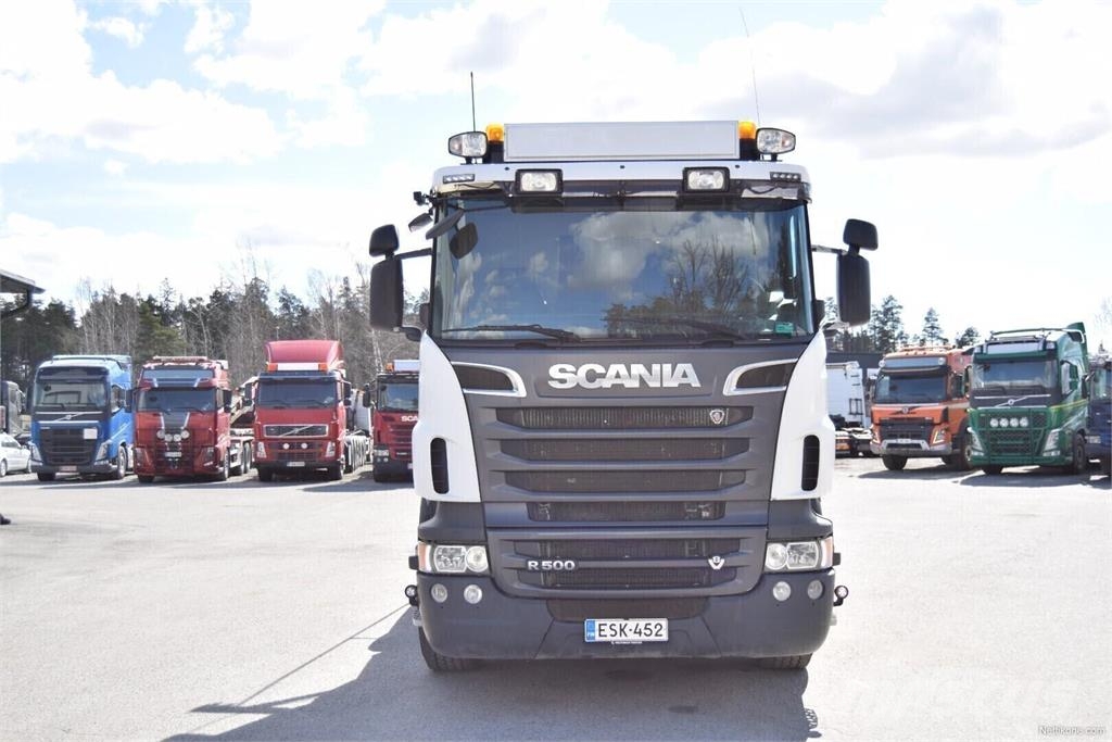 Scania R500 8x2 Vaihtolava-auto 훅 리프트 트럭