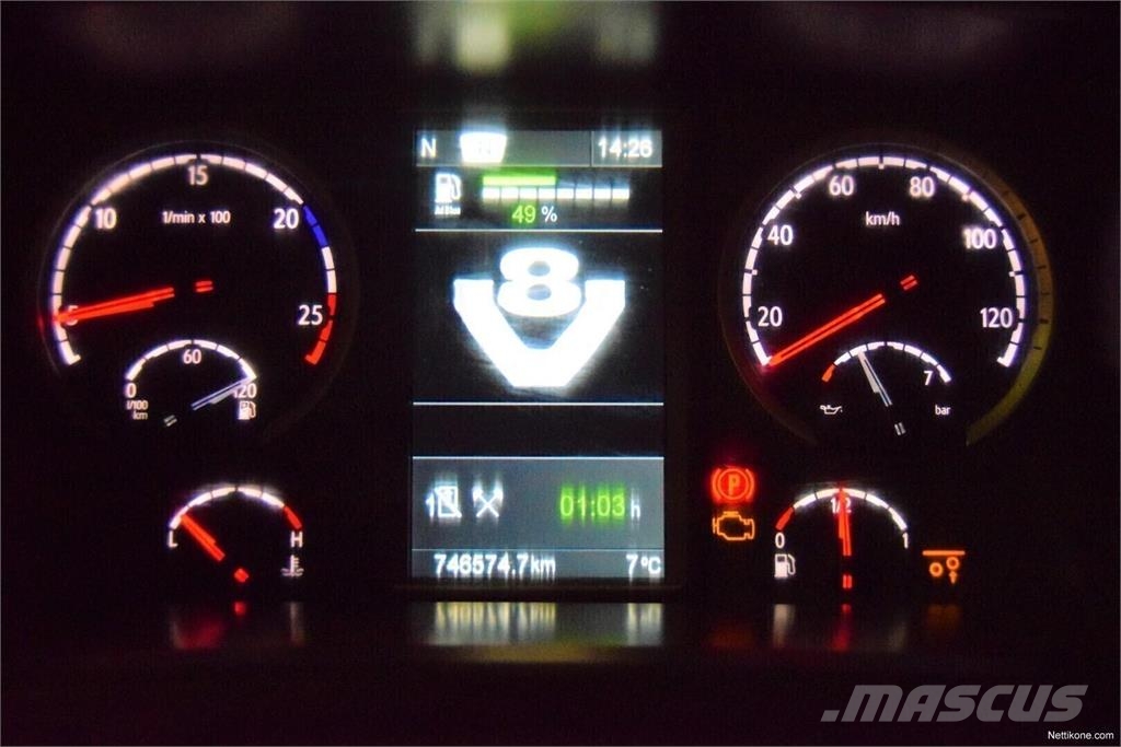 Scania R500 8x2 Vaihtolava-auto 훅 리프트 트럭