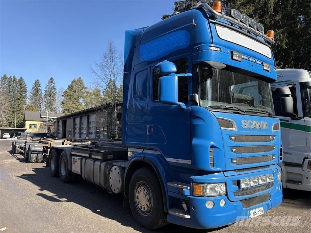 Scania R500 V8 6x2 Koukkulaitteella Hákový nosič kontejnerů