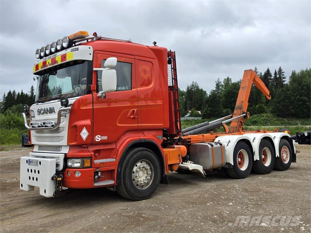 Scania R560 8X4 Tiehoitoauto Hook lift trucks