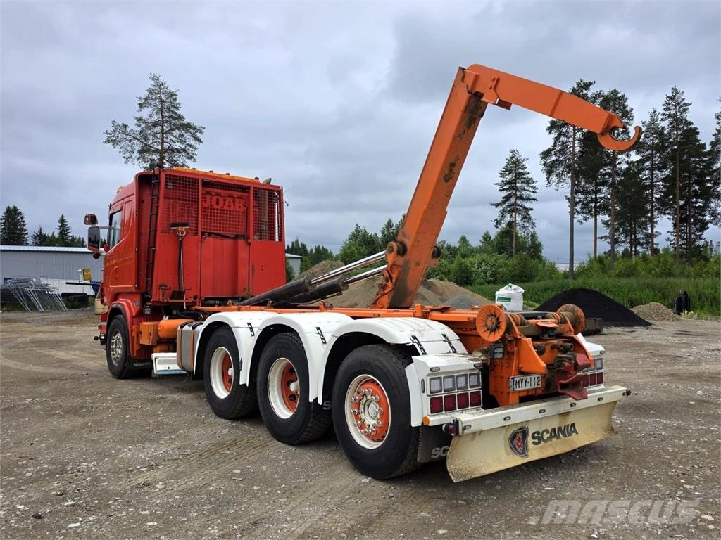 Scania R560 8X4 Tiehoitoauto Hook lift trucks