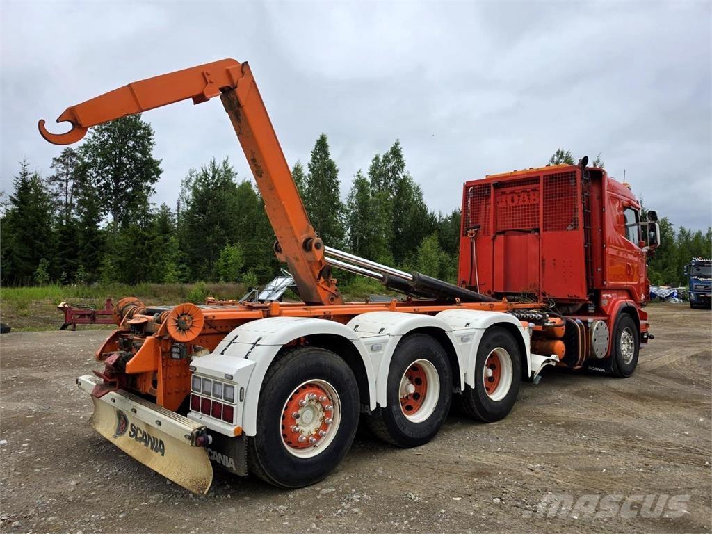 Scania R560 8X4 Tiehoitoauto Hook lift trucks
