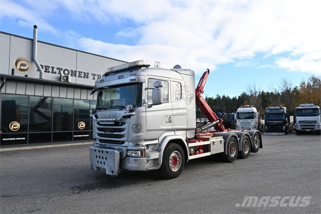 Scania R580 8x4*4 Tridem Hook lift trucks