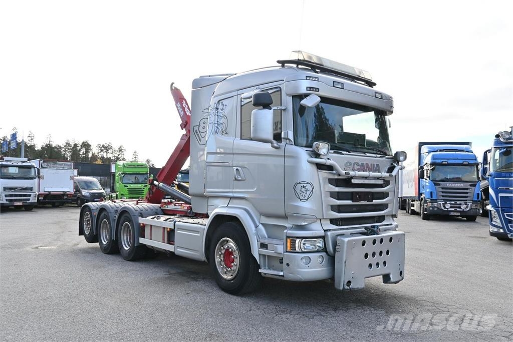Scania R580 8x4*4 Tridem Hook lift trucks