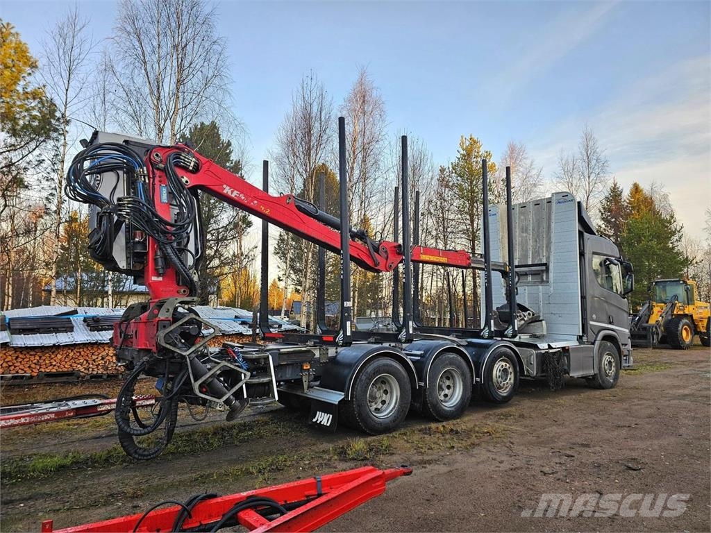 Scania R770 8X4, Kesla 2112T Timber trucks