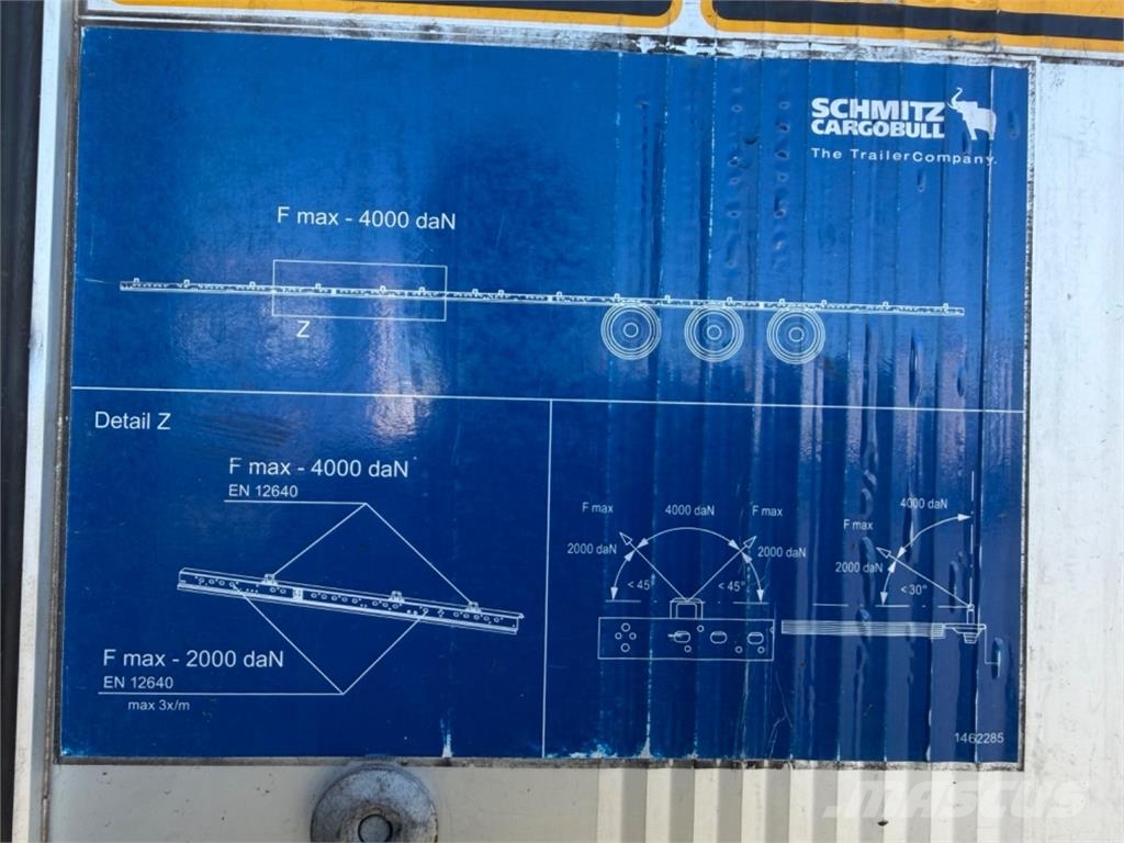 Schmitz 15tn kaula sinkitty runko Curtainsider semi-trailers