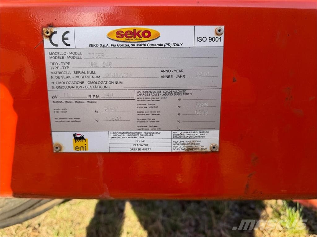 Seko Tiger VML 240 Otros equipos y accesorios para ganadería