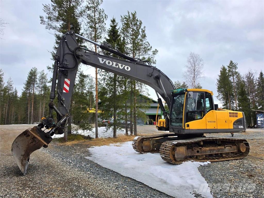 Volvo EC210CL, Webasto, Kallistuva liitin, Kauha Lánctalpas kotrók