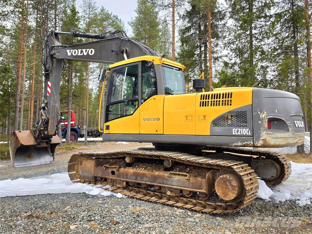 Volvo EC210CL, Webasto, Kallistuva liitin, Kauha Lánctalpas kotrók