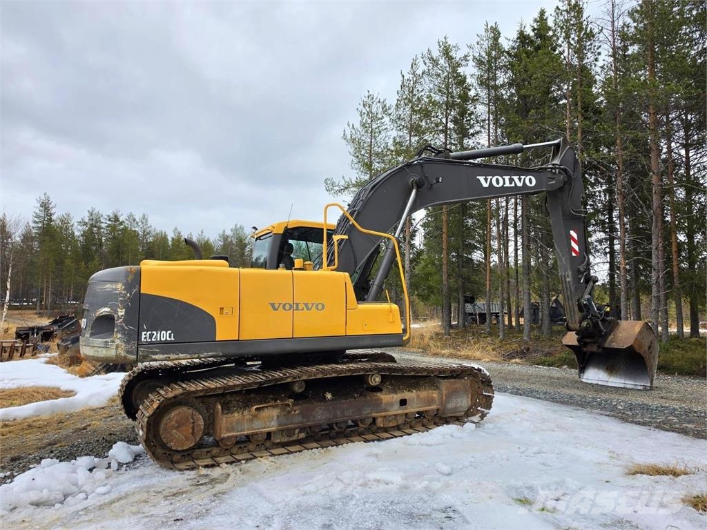 Volvo EC210CL, Webasto, Kallistuva liitin, Kauha Lánctalpas kotrók