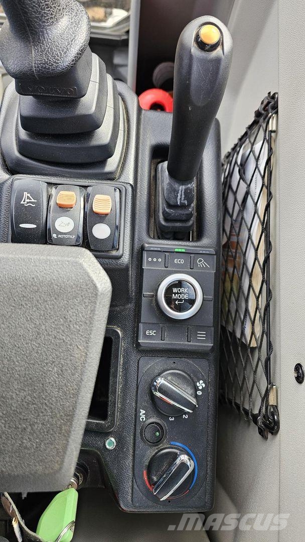 Volvo ECR 58 F, Rototilt, 4 kauhaa, Webasto Minigraafmachines < 7t