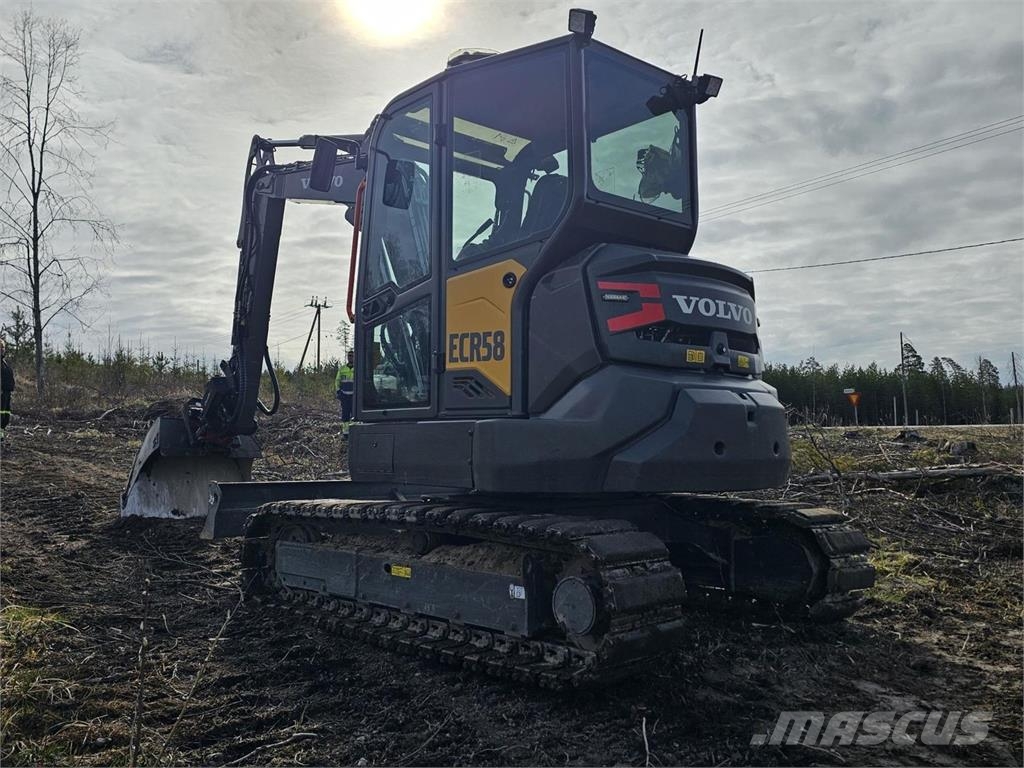 Volvo ECR 58 F, Rototilt, 4 kauhaa, Webasto Minigraafmachines < 7t