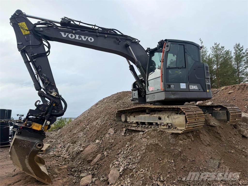 Volvo ECR145EL, Engcon, kauha, Rasvari, Eberspächer حفارات زحافة