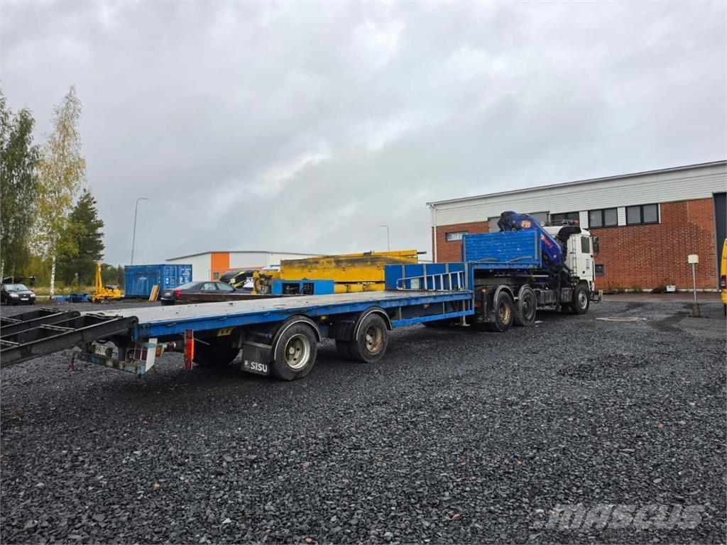Volvo FH12, PM Group Nosturi, PPV-Lavetti Vlakke laadvloer met kraan