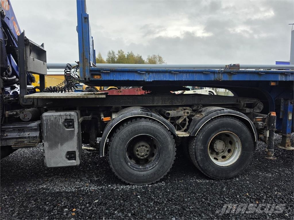 Volvo FH12, PM Group Nosturi, PPV-Lavetti Vlakke laadvloer met kraan