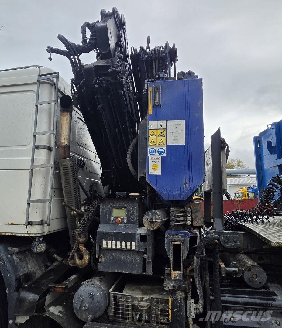 Volvo FH12, PM Group Nosturi, PPV-Lavetti Vlakke laadvloer met kraan