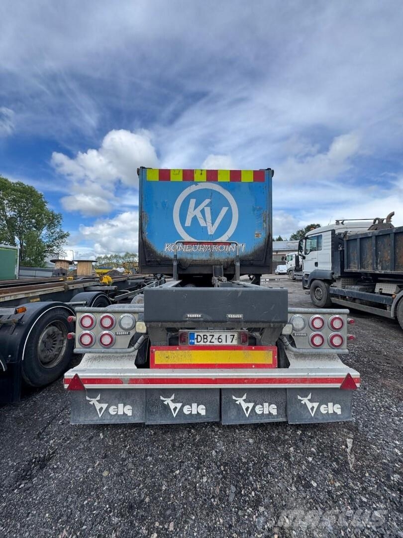 Volvo FH540 8x4 tridem+ Jyki 5 akselinen kasettivaunu Kommunalt / generelt kjøretøy