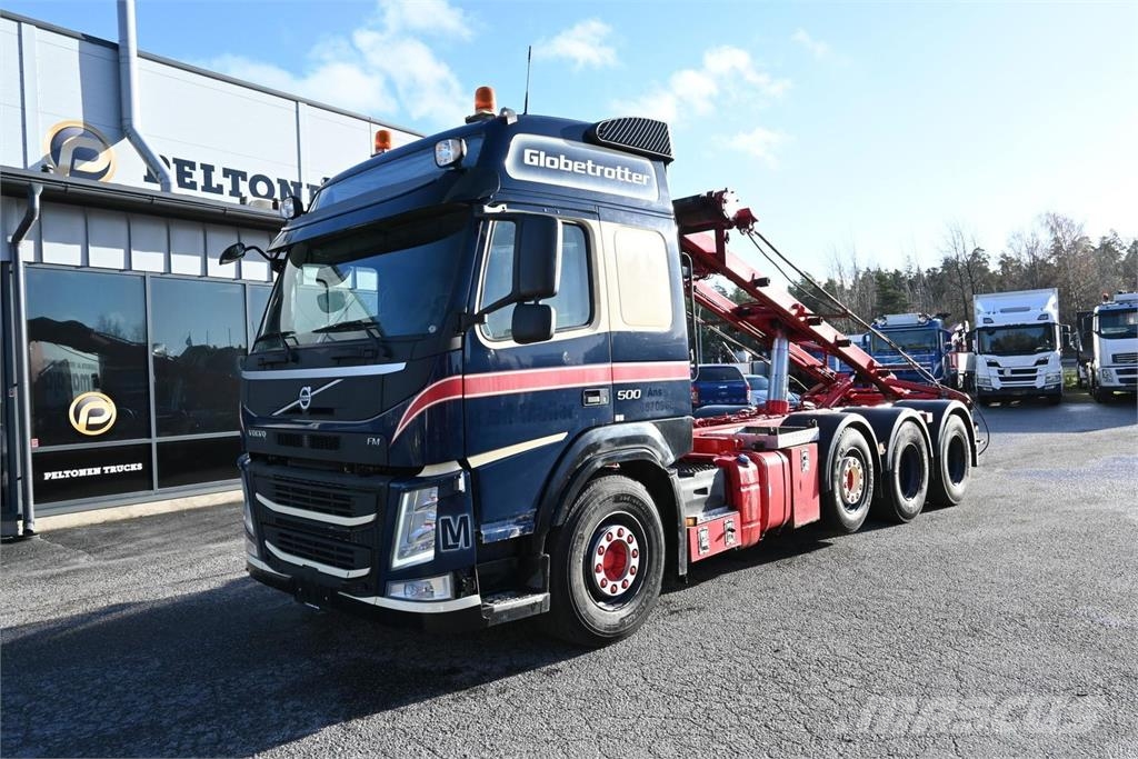 Volvo FM500 8x4 Rol kiper kamioni s kukama za dizanje