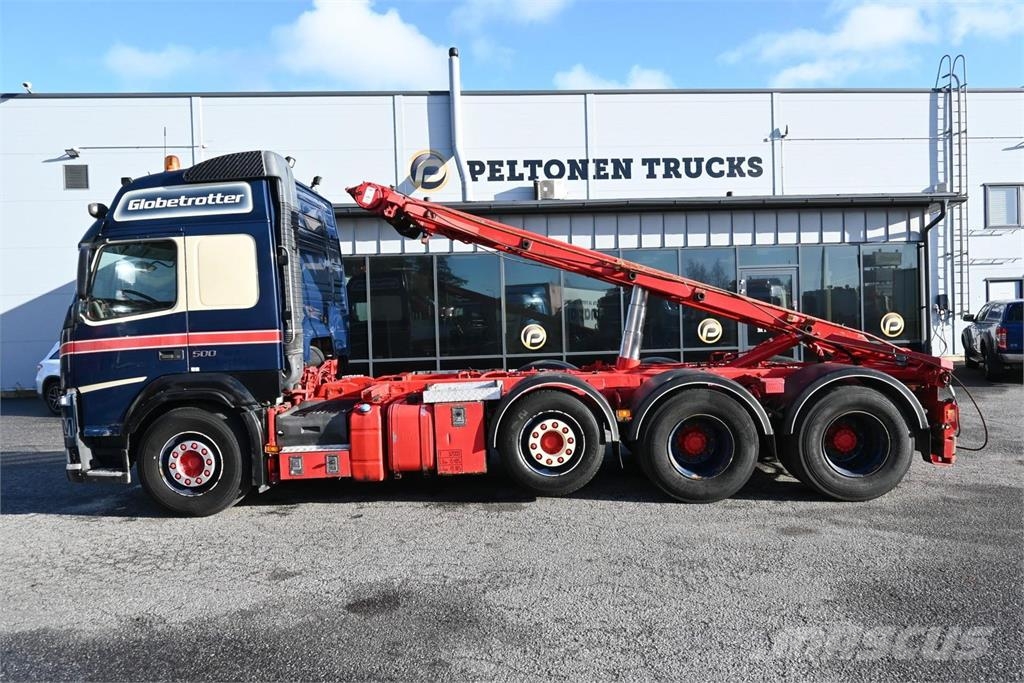 Volvo FM500 8x4 Rol kiper kamioni s kukama za dizanje