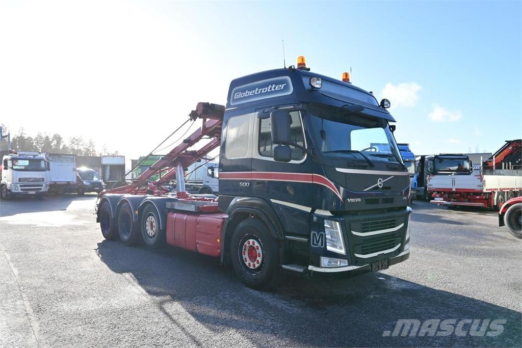 Volvo FM500 8x4 Rol kiper kamioni s kukama za dizanje
