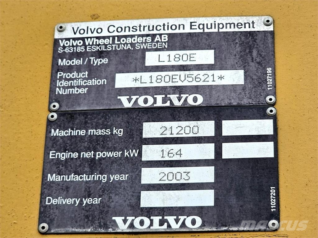 Volvo L180E High-Lift 轮式装载机