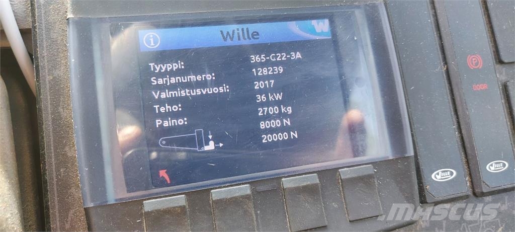 Wille 365 kauha, piikit, aura, hiekotin Komunālā tehnika- Citi