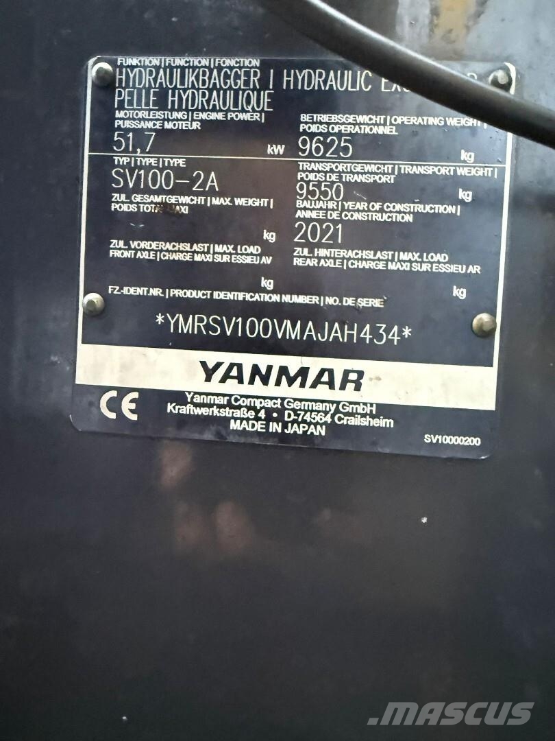 Yanmar SV100 Midi bageri 7t – 12t
