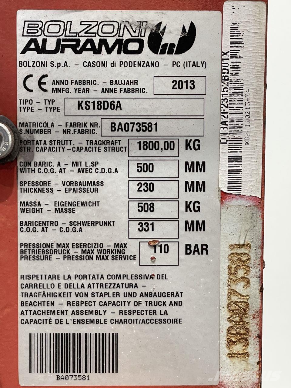 Bolzoni KS18D6A Vidlice