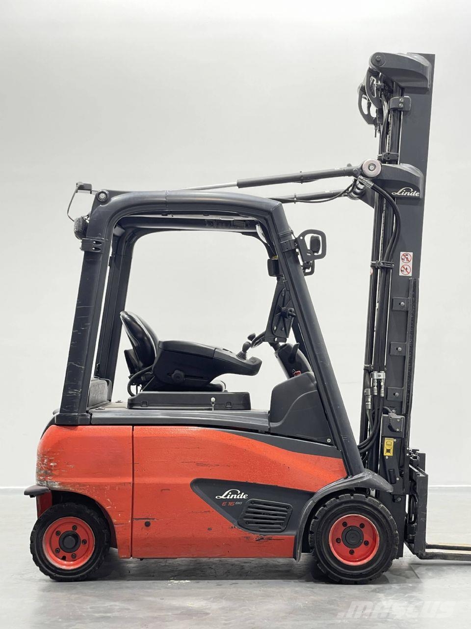 Linde E16P-02-386 バッテリーフォークリフト