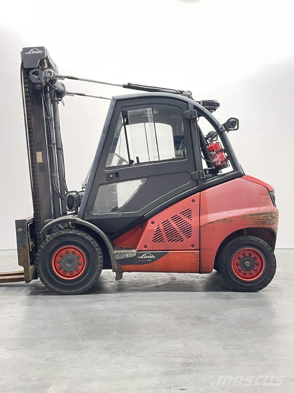 Linde H50D-02-394 디젤 지게차
