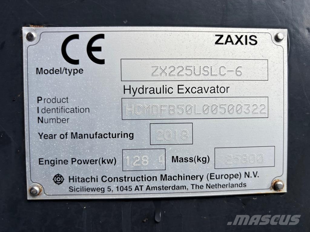 Hitachi ZAXIS225USLC-6 + RASVARI + LÄMMITIN + INDEXATOR R8 履带挖掘机