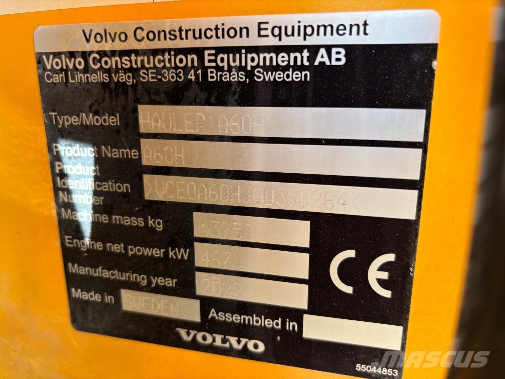 Volvo A60H + KOROKKEET + PERÄLAUTA + RASVARI + LAVALÄMPÖ Camiones articulados