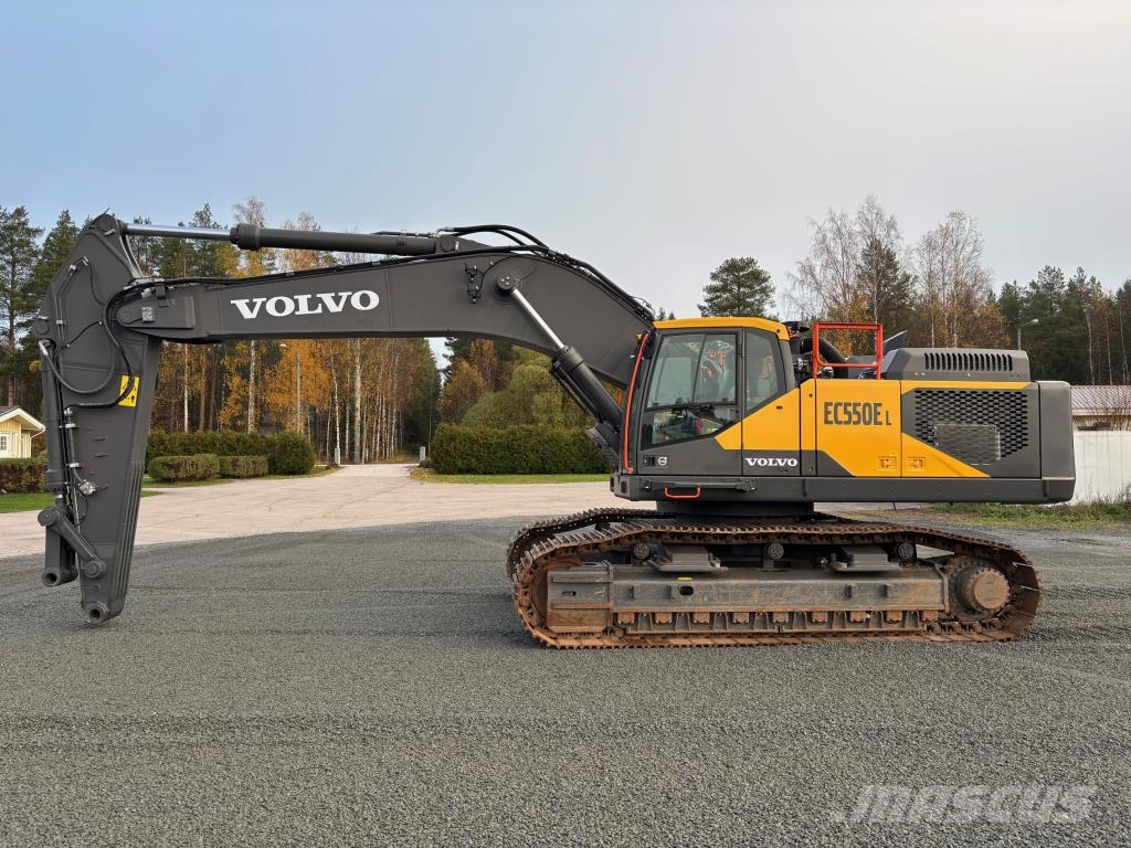 Volvo EC550EL + LEVITETTÄVÄ ALUSTA + RASVARI + LÄMMITIN Raupenbagger
