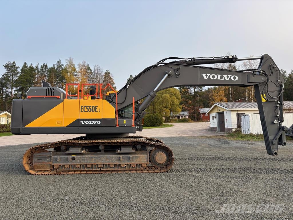 Volvo EC550EL + LEVITETTÄVÄ ALUSTA + RASVARI + LÄMMITIN Raupenbagger