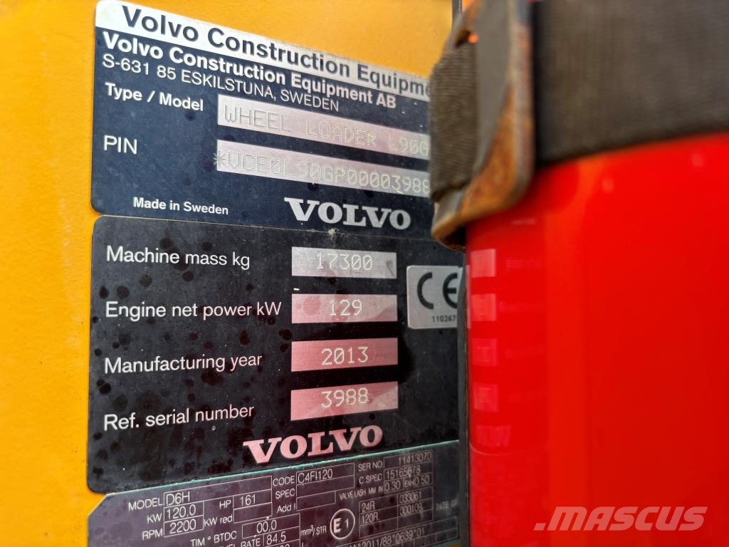 Volvo L90G + PIKALIITIN + LISÄHYDRAULIIKKA + BSS + RASVA لوادر بعجل