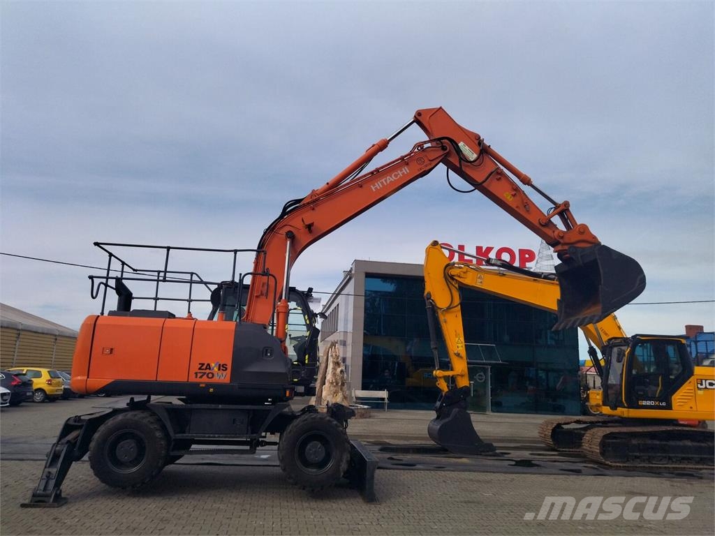 Hitachi ZX170W-5 Znak CE حفارات بعجل