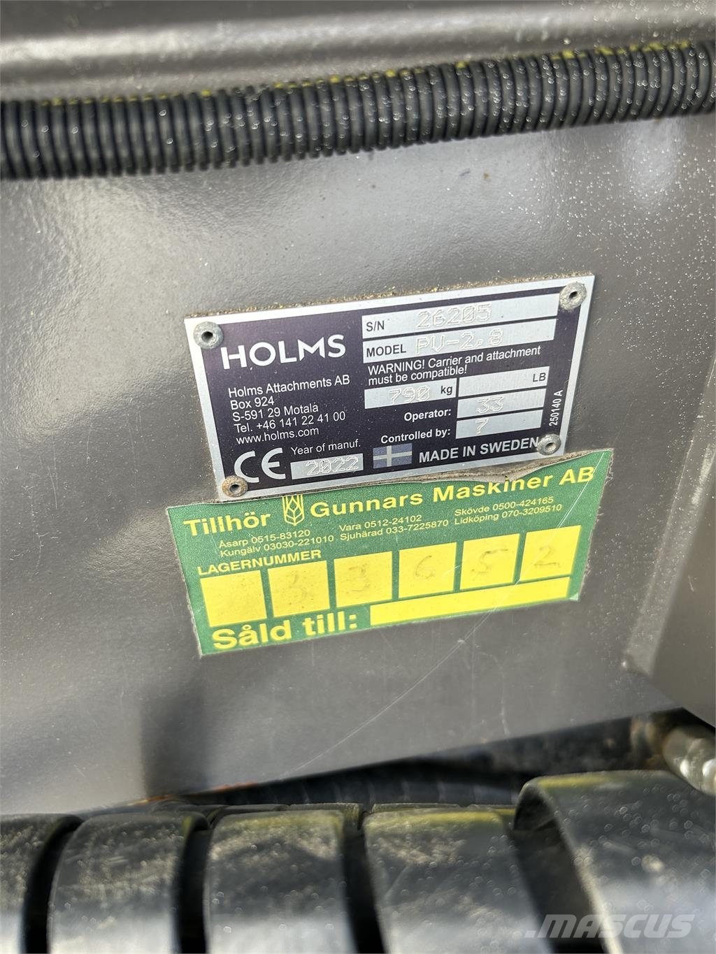 Holms 280 VIKPLOG 3-P Sneeuwschuivers en -ploegen