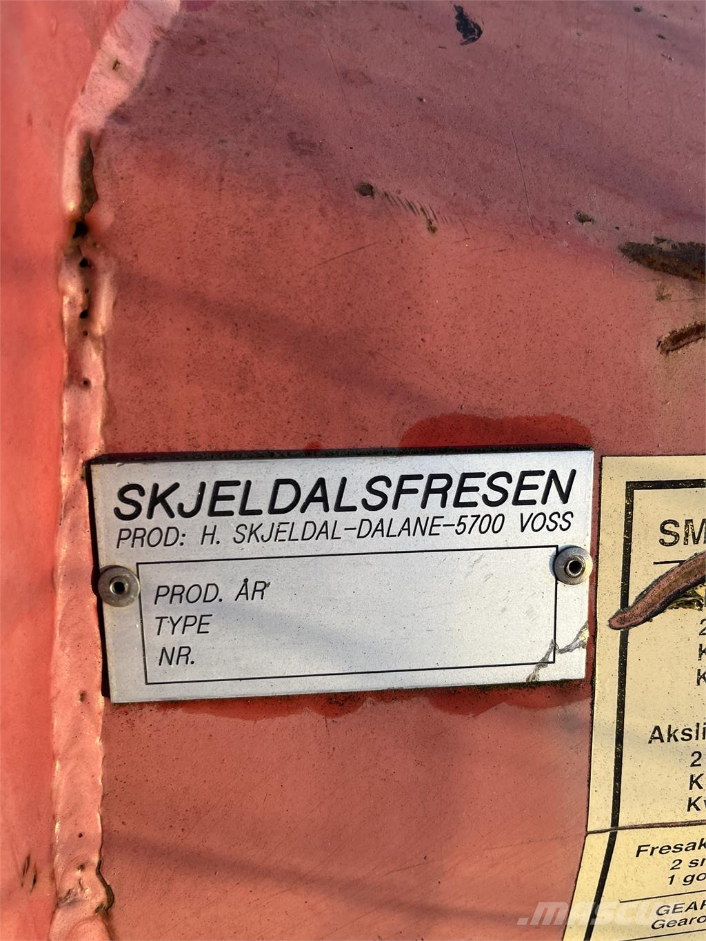 Isfräs med två spårsättare Snøfresere