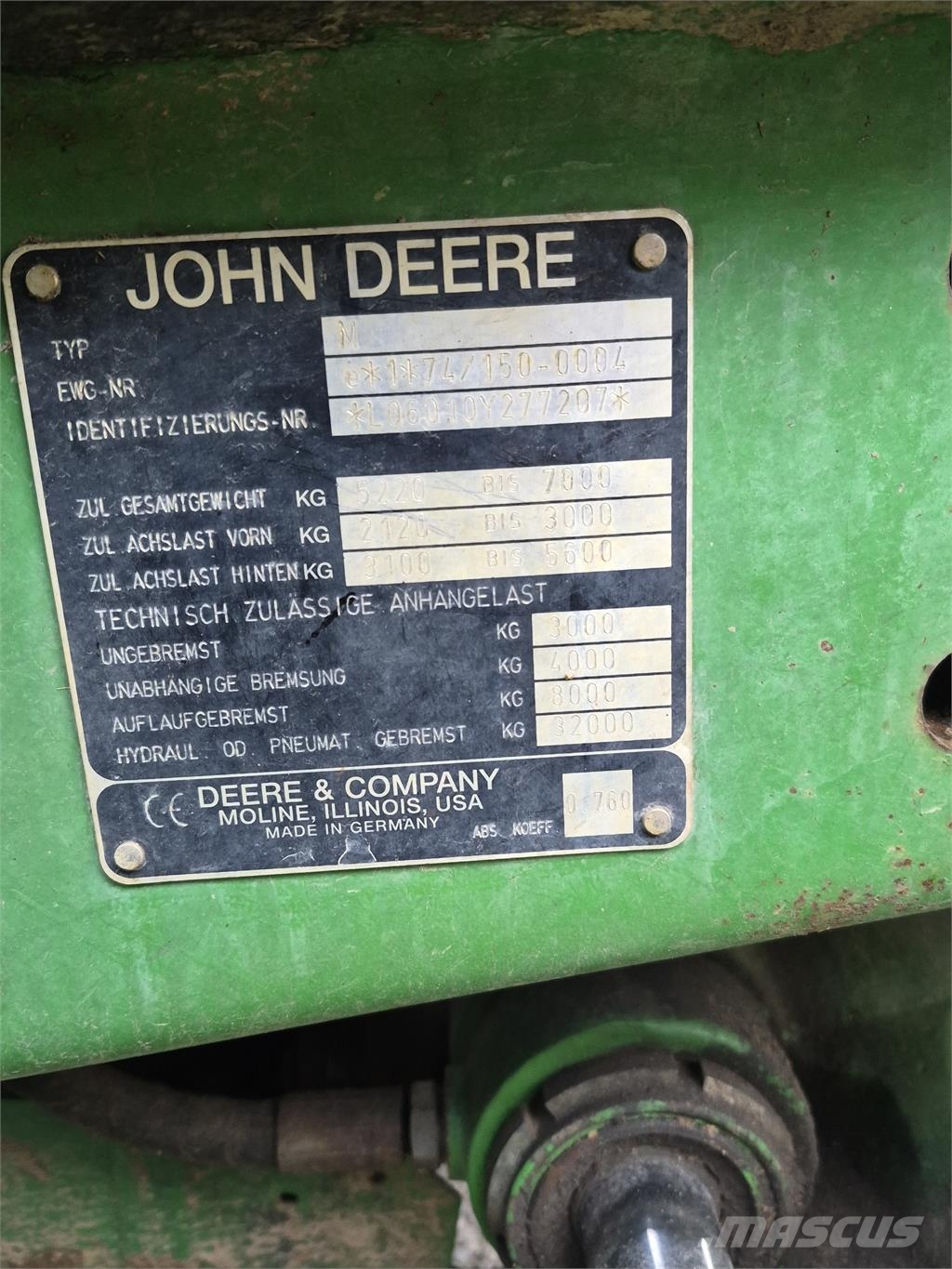 John Deere 6010SE TRAKTOR الجرارات