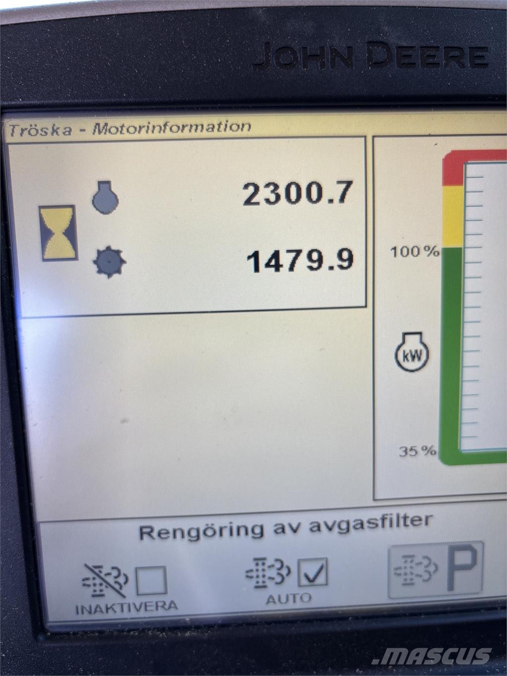 John Deere S670 SKÖRDETRÖSKA 25 FOT Cosechadoras combinadas