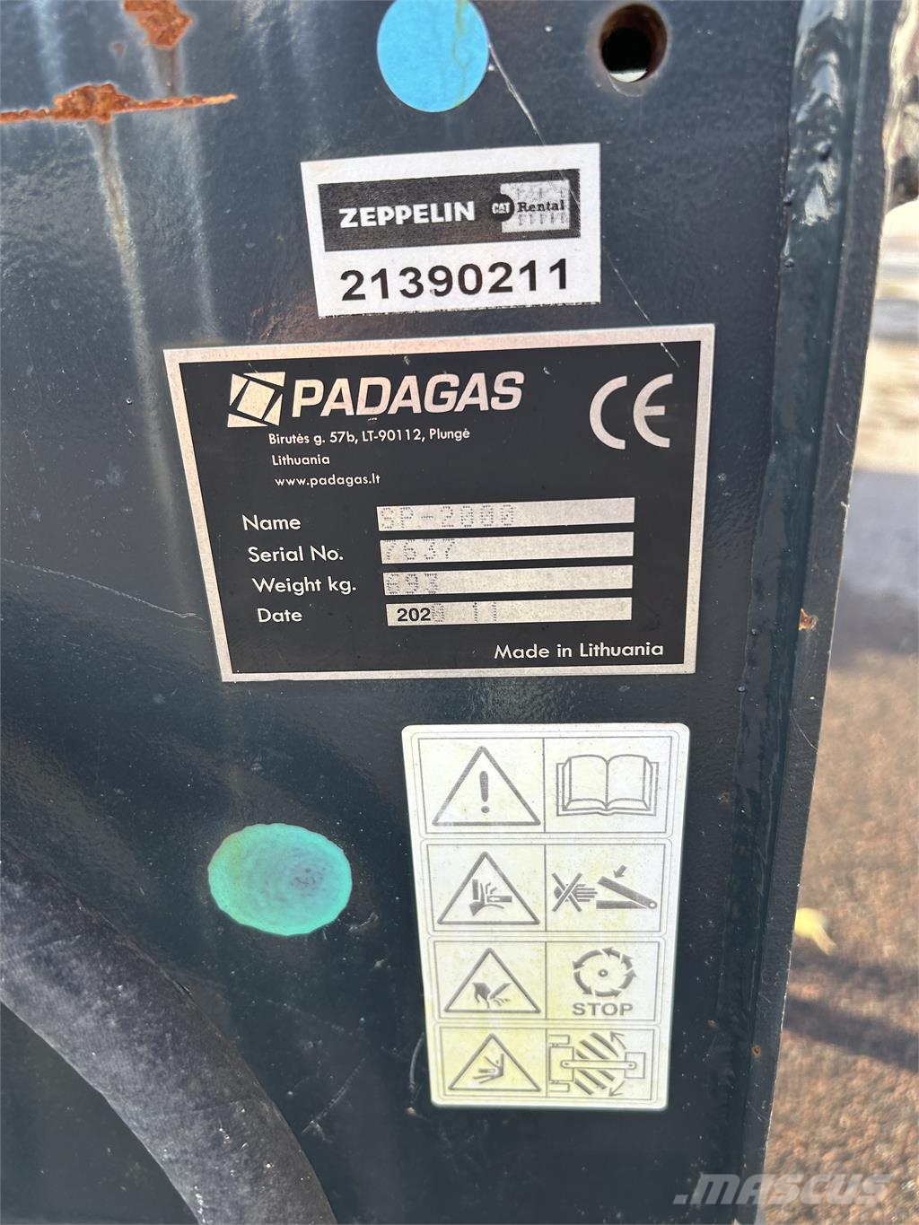 Padagas 2000 SANDSPRIDARE SMS Espalhadores de areia e sal