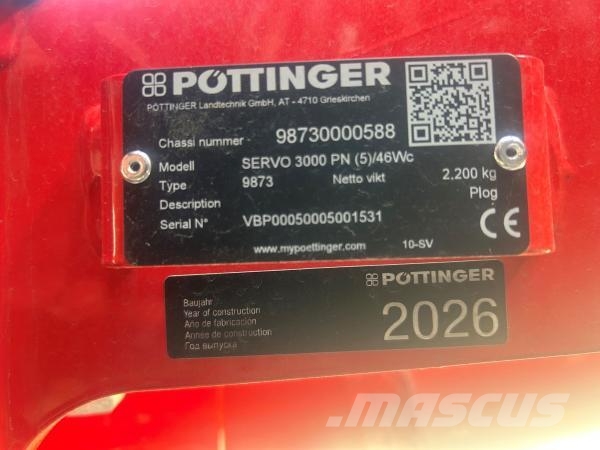 Pöttinger SERVO 3000PN VÄXEL Dvojstranné pluhy