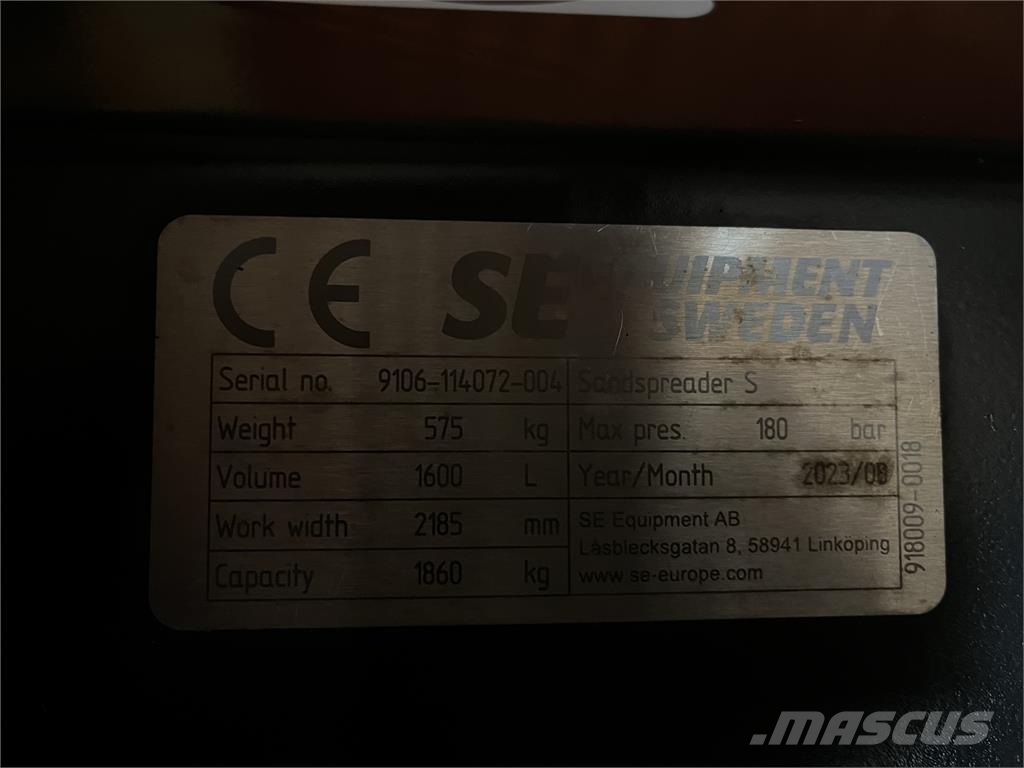 SE Equipment 1200L SANDSPRIDARSKOPA Sonstige Schneeräumgeräte
