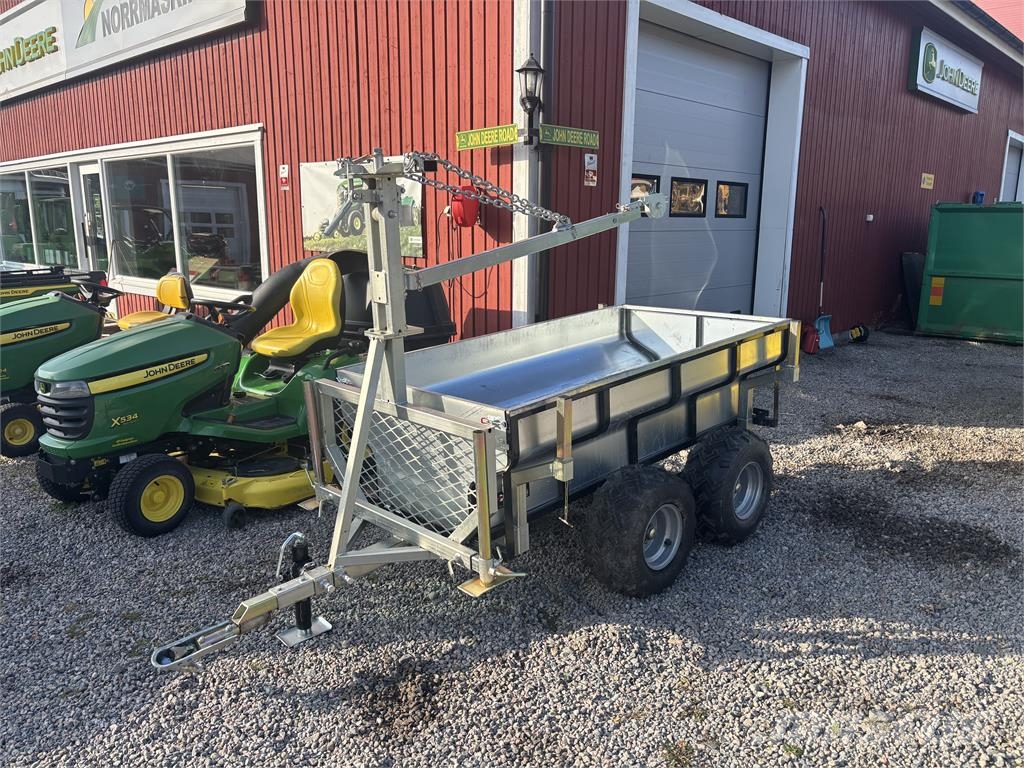 Skogsvagn med flak till ATV Orman römorkları